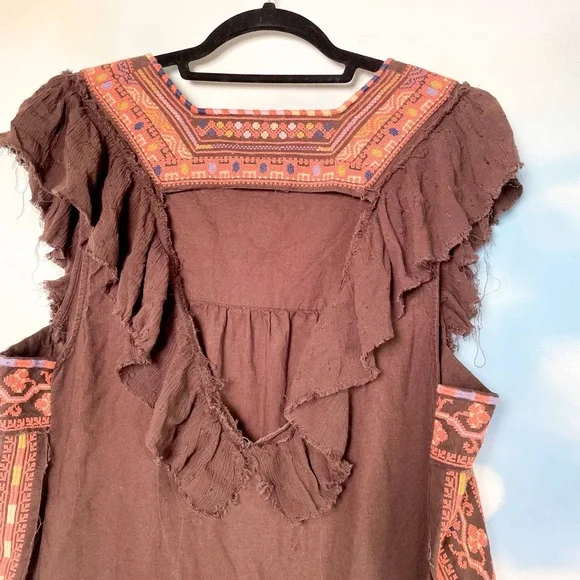 Free People embroidered mini dress - Picture 5 of 6